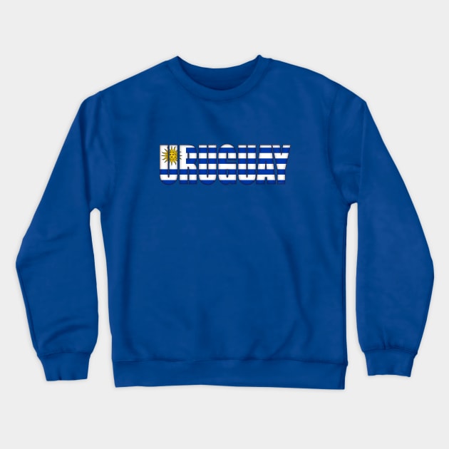 Uruguay Crewneck Sweatshirt by SeattleDesignCompany